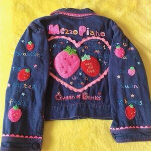 Vintage mezzo piano strawberry jacket 110cm